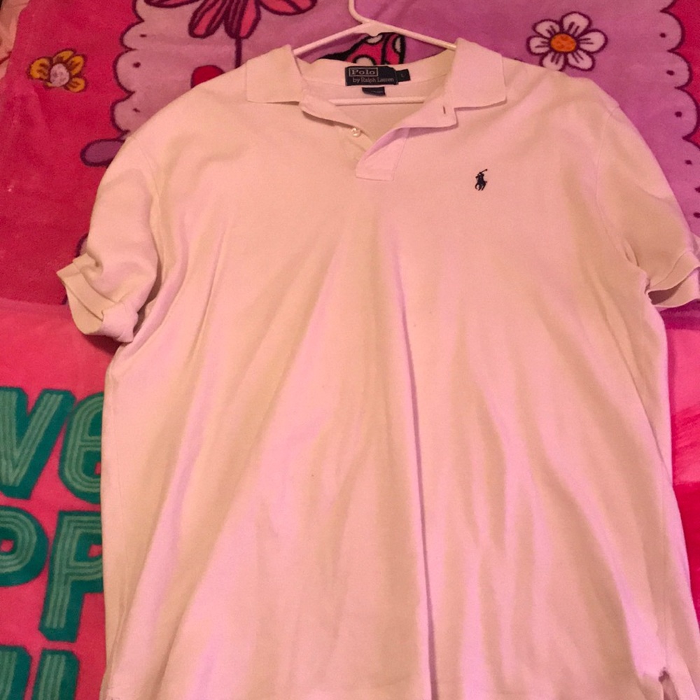 Ralph Lauren polo shirt “white “ in color